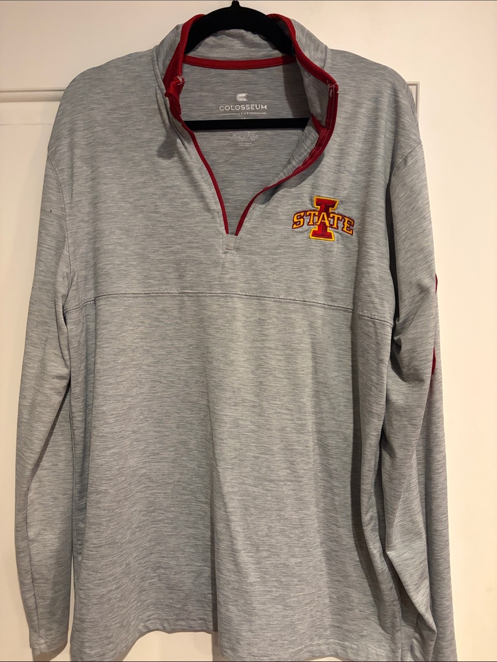 Colosseum Iowa State Men’s Light Gray 1/4 Zip Pullover